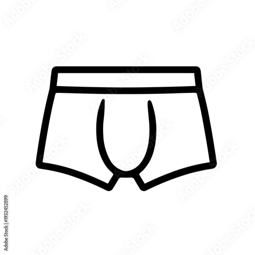 Minimalist underpants underwear clothing vector icon
