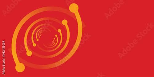 Background circle and line shapes swirl radial pattern texture. Technological design