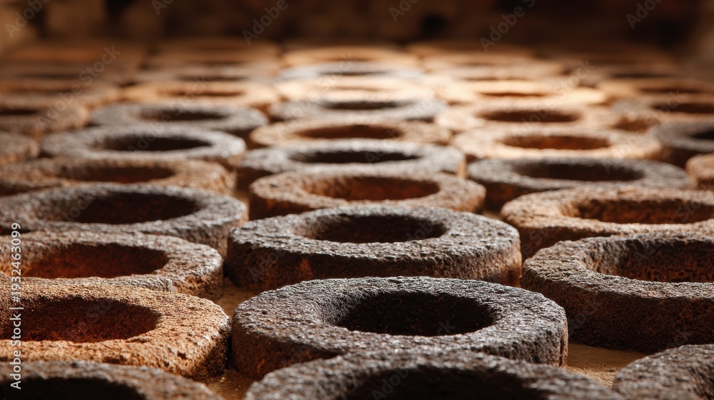 Obraz premium Georgian wine making process from vineyard to cellar.