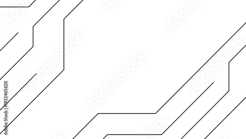Vector Digital Circuits. Abstracted depiction of a digital circuit board design, showcasing intricate pathways. 