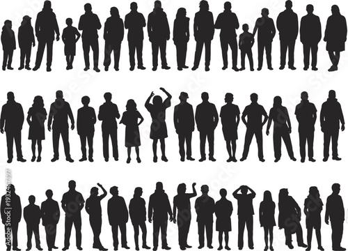 Extensive Collection of Human Silhouettes in Various Poses and Styles people figure