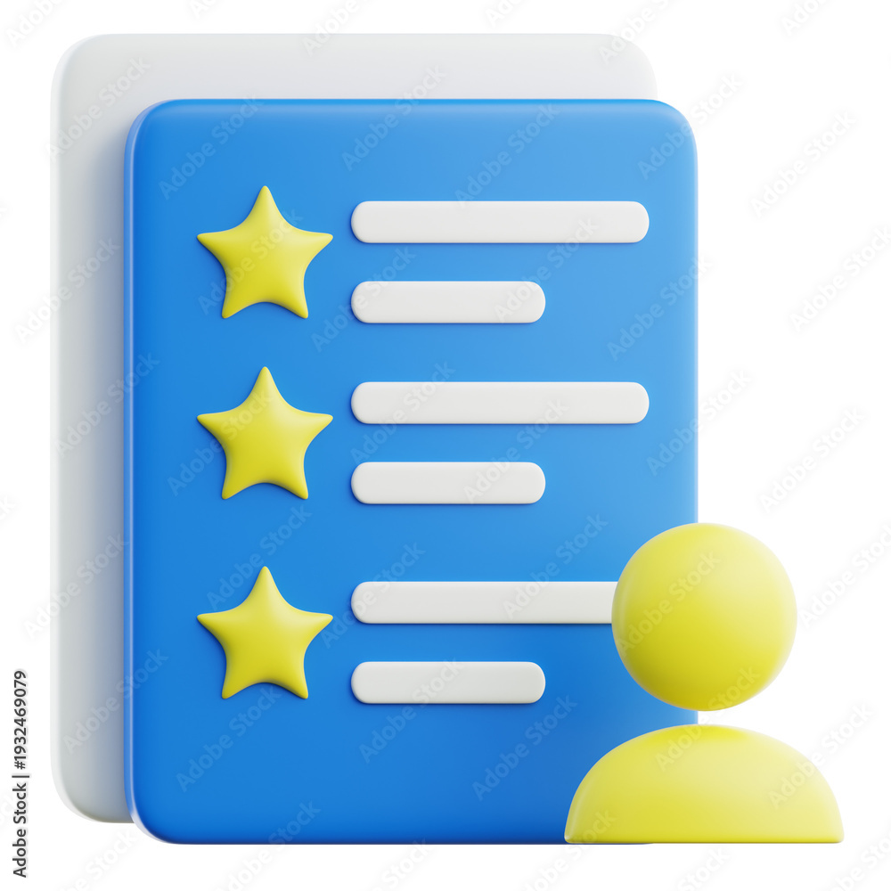 Obraz premium Employee Feedback 3D Icon