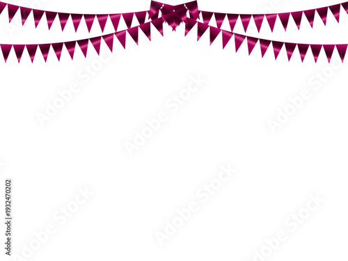 ガーランド三角、曲線、12マゼンタF6