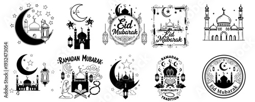 Witchcraft and Magic Elements Set