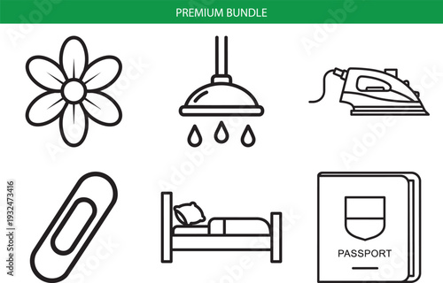 Minimalist icon of a document labeled vector file