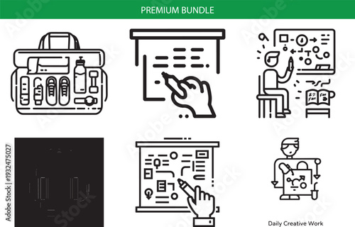Minimalist icon representing a vector file or document
