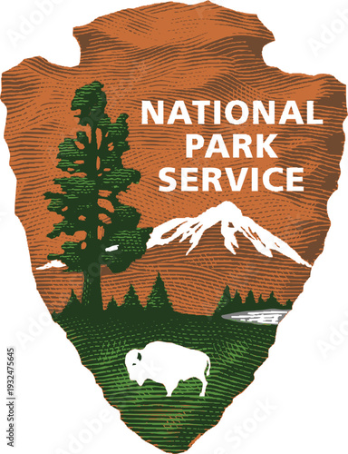 US National Park Service Logo Vector Design