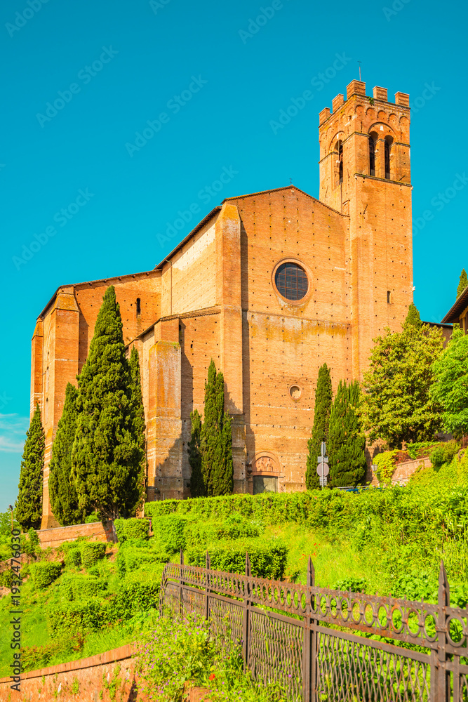 Obraz premium Beautiful old town of Siena in Italy. Tourist destination in Italy.