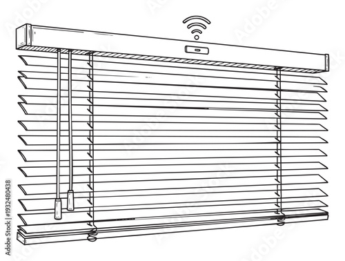 Modern smart blinds for automated window covering with wireless control technology for contemporary interior design and innovative home solutions