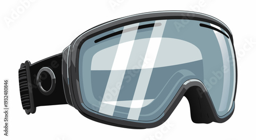 Ski Goggles Vector Illustration for Winter Sports and Snow Activities - Perfect for Outdoor Adventures
