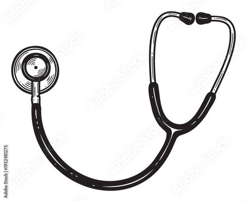 Stethoscope essential medical diagnostic tool for healthcare professionals and clinics perfect for educational materials and health awareness campaigns