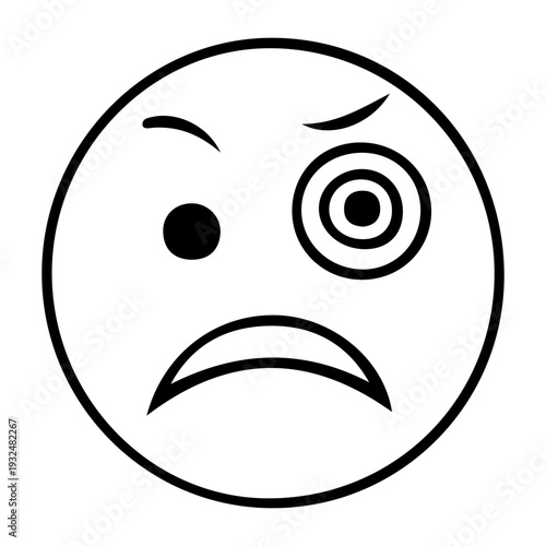 Angry Dazed Emoji Icon