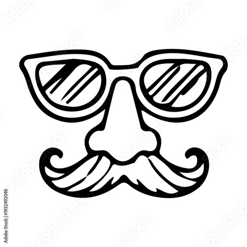 Funny Disguise Mask Icon