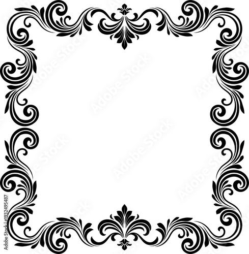 A filigree heraldic crest m...