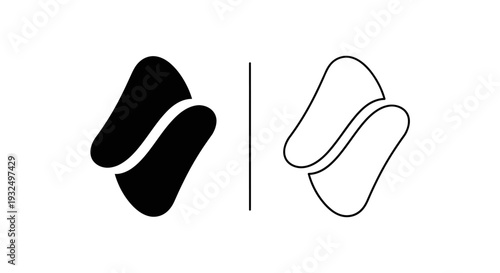 Modern abstract split design Vector