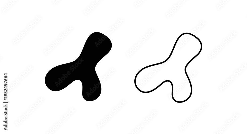 Fototapeta premium Abstract organic shapes design Vector