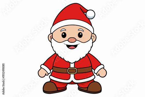  Christmas Baby Santa White Background