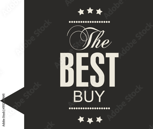 The best buy logo with a black background