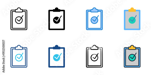 Accountability icons set multiple style collection. Editable stroke 
