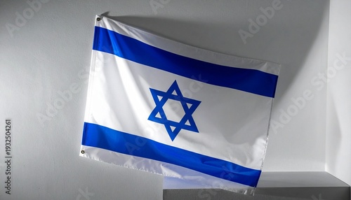 Realistic Israeli National Fabric Texture