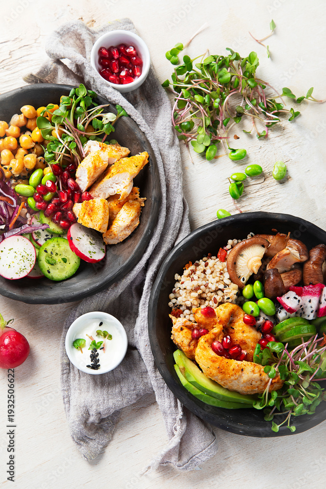 custom made wallpaper toronto digitalVegetarian dish. Healthy food concept.