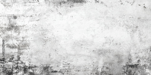 An aged vintage wallpaper features a dark grey concrete texture and a dirty, rough grunge wall background on an old grungy cement surface