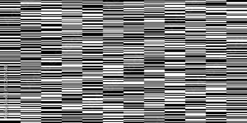 Black and white barcode strips pattern form abstract linear vector background thin and thick lines, perfect for modern geometric background and barcode strip based design projects.