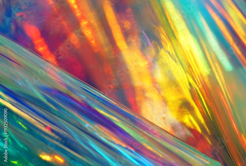 Abstract rainbow colors blur light leak overlay effect texture, background. Template, trend design, creative defocused effect .