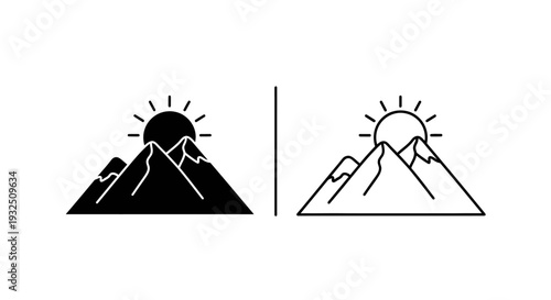 Mountain climber vector concept Vector