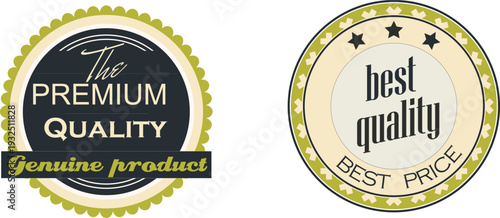 Premium quality and best price product labels