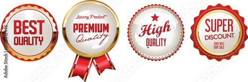 Collection of premium quality seals and badges