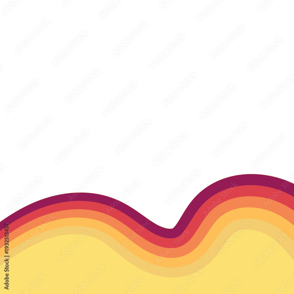 Obraz premium Retro Waves Footer