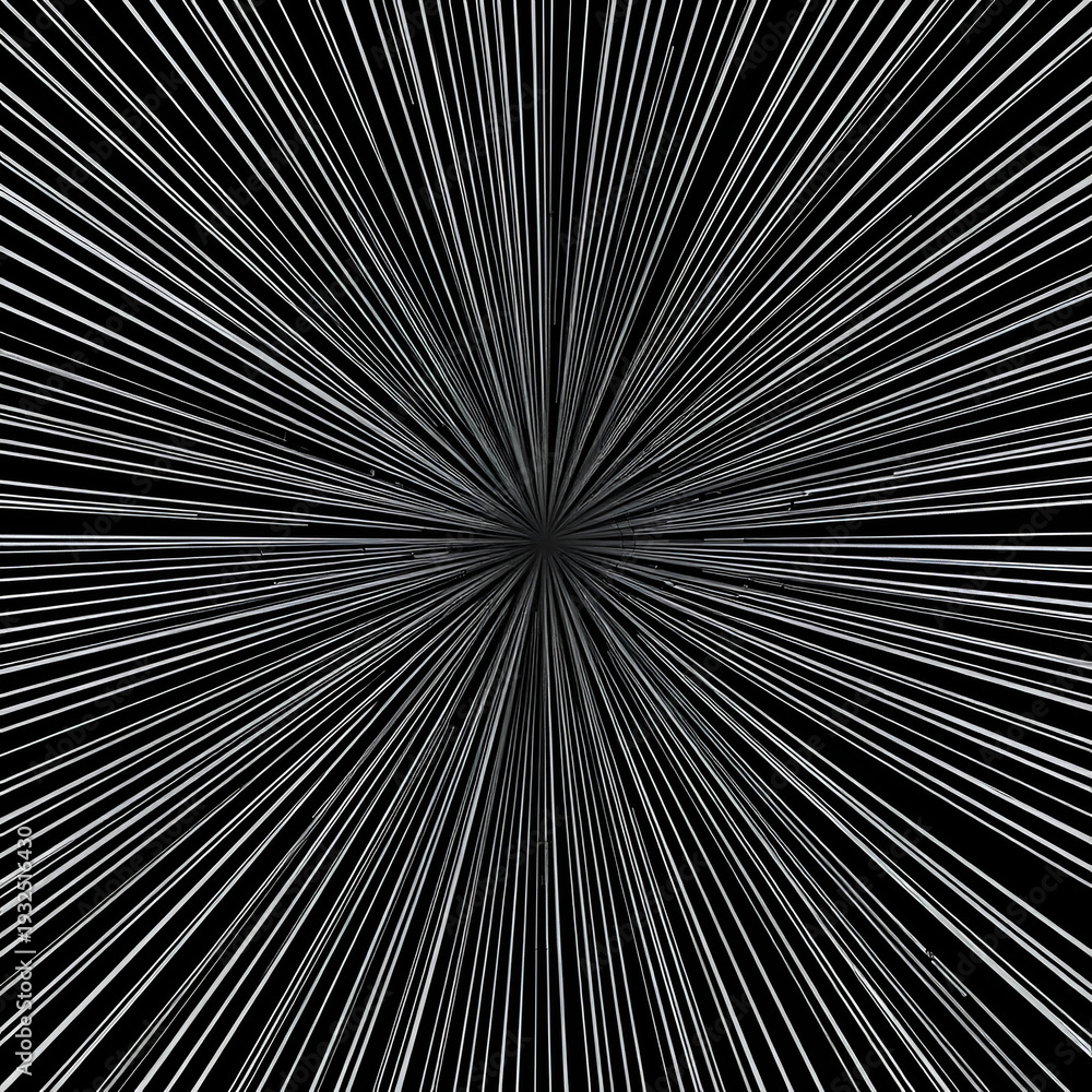 Fototapeta premium Long parallel lines radiating outward with varying thickness for a dynamic spread.