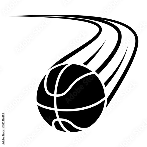 Basketball icon vector. Three pointer Illustration sign. Throwing the ball symbol or logo.