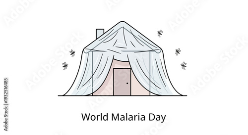 World Malaria Day Mosquito Net Tent Protection Disease Prevention