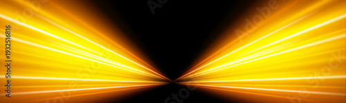 Bright orange speed trail with glowing gradient edges and subtle motion blur, suitable for futuristic banners and creative layouts.