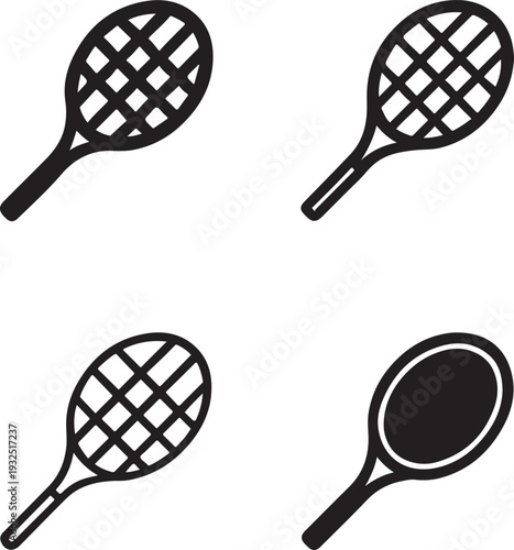 Minimalist Tennis Racket Design, Minimalist Tennis Racket Design icon, Minimalist Tennis Racket Design vector, Tennis Racket illustration, Tennis Racket sport symbol, Professional Tennis Racket icon