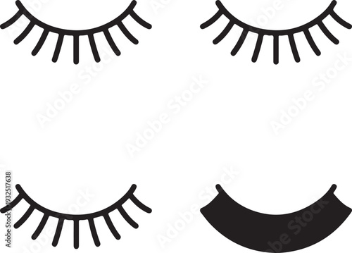 Pair of False Lashes Display, Pair of False Lashes Display icon, Pair of False Lashe Display vector, Dramatic Eyelash Makeup icon, Makeup Artist Lash Design illustration,Fashion Eyelash Beauty concept