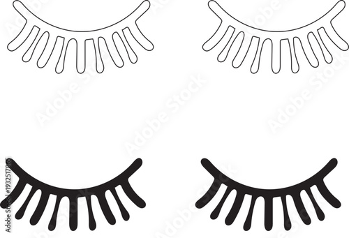 Isolated Fashion Eyelash Beauty, Fashion Eyelash Beauty icon, Fashion Eyelash Beauty vector, Makeup Artist Lash Design, Dramatic Eyelash Makeup icon, Eye Makeup Lashes concept