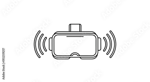 Virtual Reality Headset Device Technology.