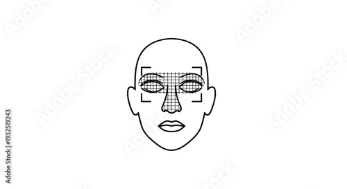 Illustration of a human face.