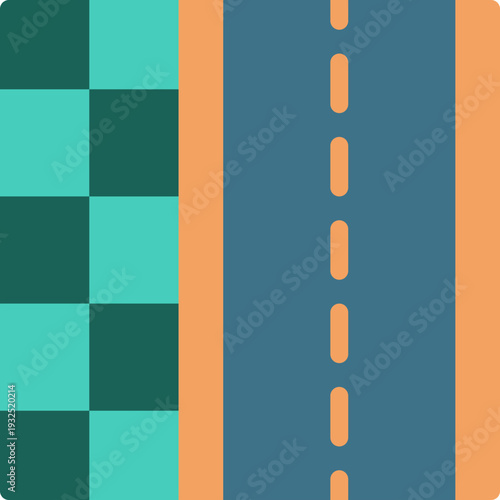 Sidewalk pedestrian walkway