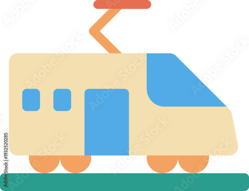 Tram public transportation