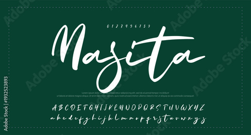 Script Brush Font Type Font lettering handwritten  