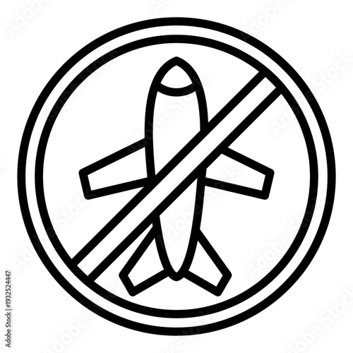 No Flight Icon