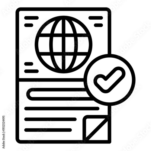 Passport control Icon