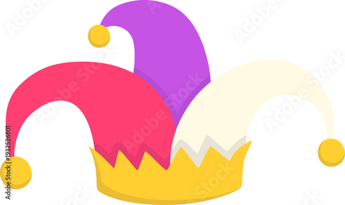 Colorful Jester Hat Icon