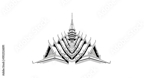 Detailed architectural metal structure model.