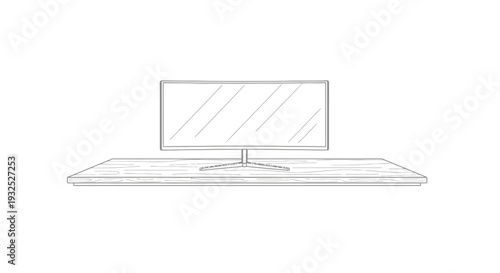 Computer monitor on a desk top.