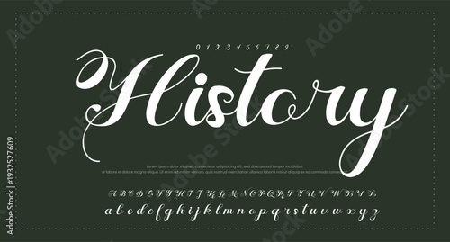 
Elegant Script Font Alphabet Typography 
